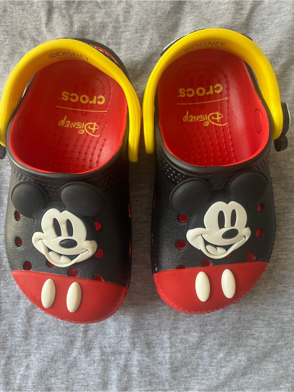 CROCS Kids Mickey Mouse Black, Red & Yellow Clog